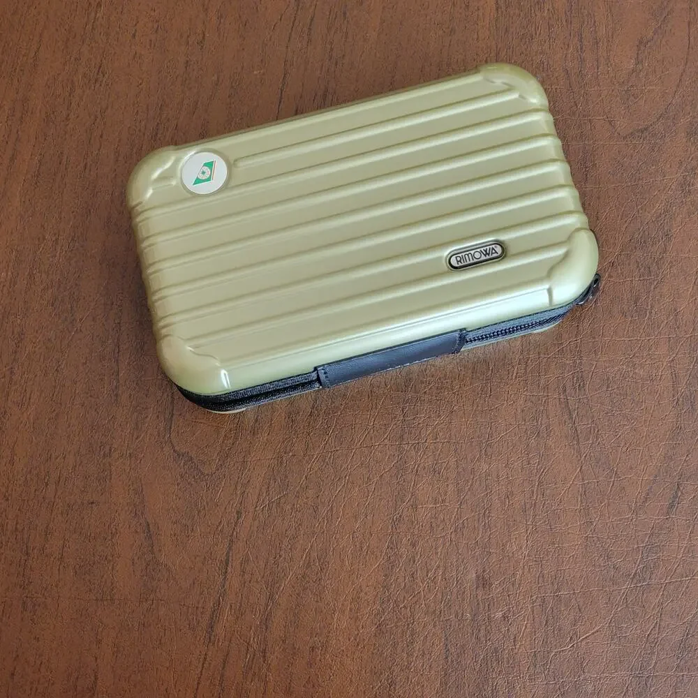 RIMOWA EVA AIR Olive Light Green Travel Case Amenity Toiletry Kit Pouch Only K